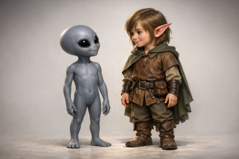 The Changing Mask: Why the Greys Are Just Elves in Spacesuits